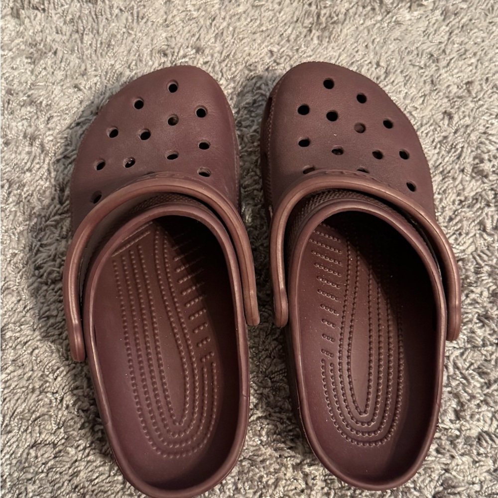 Burgundy CROCS